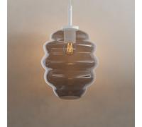 s.luce Echos Lampada Sospensione In Vetro 150 cm Bianco
