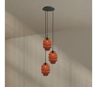 s.luce Echos Lampadario 3 luci Ø40cm Baldac. Ø25cm