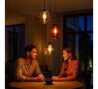s.luce Echos Lampadario 3 luci Ø40cm Baldac. Ø25cm