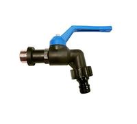 S&M 180033 - Griffin 3/4 Gelo Sfera Manico in Polipropilene Nero con ripresa Automatica di plastica Blu