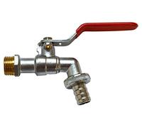 S&M 180064 - Rubinetto con valvola a Sfera M-1/2, con Attacco per Il Lucchetto, 3/4"