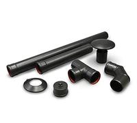S & M 485633 kit accessori + tubo smaltato resiste fino a 850 °C per stufe E ca