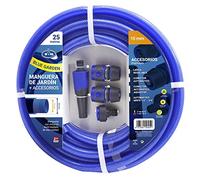 S&M 553059 553059 - Tubo Blu Rinforzato Blue Garden con Accessori (irrigazione e connettori) Rotolo 25 m Ø15 Interno x Ø20 mm (Diametro Esterno) Antipiega.