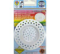 S & M griglia Plastica per piletta di lavello da cucina e/O bagno cromata Ø 80 x 40 mm