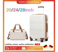 S/M/L KONO bagaglio a mano Trolley Set 2 pezzi valigia con rotoli e borsa da viaggio aerea custodie compatte per viaggi aerei Black