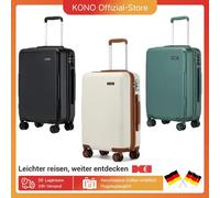 S/M/L Kono bagaglio a mano valigia leggera PC + ABS hard shell con serratura TSA, 4 Roll Cabs multidirezionali carrello compatibile