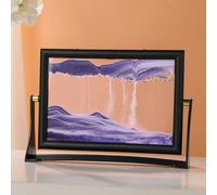 S M L Orologio Sabbia Rotante In Vetro Quadro Home Display NEW
