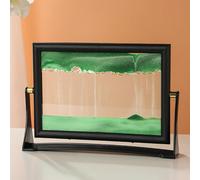 S M L Orologio Sabbia Rotante In Vetro Quadro Home Display NEW