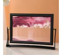 S M L Orologio Sabbia Rotante In Vetro Quadro Home Display NEW