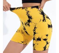 S M L senza Cuciture Cravatta Tintura Sport shorts Estate Elastico Vita Alta Gym