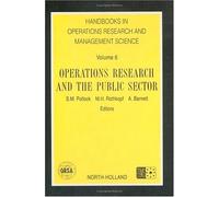S. M. Pollock Operations Research and the Public Sector (Copertina rigida)