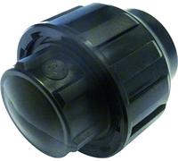 S&M Raccordo - Tappo Finale, 32 mm, Colore: Nero