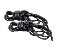 Set di Corde per Bondage in Seta - Nero (2 Pezzi)