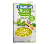 S.MARTINO- Brodo Pronto Vegetale 1 Litro - 1000 Gr (Confezione da 6)