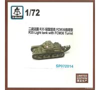 S-Model 1/72 Renault R35 Carro Armato Leggero Con Torretta FCM36