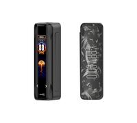 S-mok X-Priv Solo Mod 80 W Vape Batteria 18650 (venduta separatamente) Pulsante di accensione laterale Filettatura 510 Schermo doppio touch DTL E-Cigarette Originale - No Nicotine (Guscio nero)