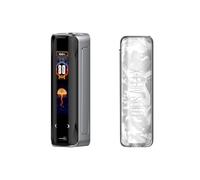 S-mok X-Priv Solo Mod 80 W Vape Batteria 18650 (venduta separatamente) Pulsante di accensione laterale Filettatura 510 Schermo doppio touch DTL E-Cigarette Originale - No Nicotine (Guscio bianco)