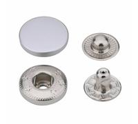 S Molla Bottoni Automatici 10 - 15mm Rotondo per Pelle Fai da Te 10 - 100pcs Set