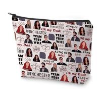 S Movies Inspired Makeup Bag Oh My Dad Borsa per cosmetici S Fan Regalo per gli amanti del cinema TV Show Fan Canvas Zipper Pouch Regalo per le donne, Oh mio papà