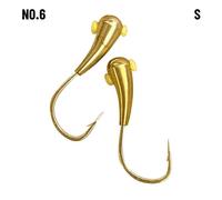 (S-N0.6) Back Thorn Sharp Jigging Bait Jig Lead Head Ami da pesca con ardiglione e gancio rovesciato