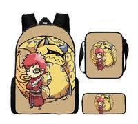 (S)Naruto Set Zaino Bambini Con Astuccio Matite E Versatile Per Gite Scuola Giorno