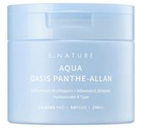 S.Nature Aqua Oasis Panthe-Allan Calming Pad Dischetti Lenitivi per il Viso, 60 pezzi