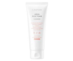 S.Nature Aqua Rice Foam Cleanser Schiuma Detergente al Riso per il Viso, 80ml
