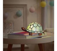 's Night Light,Tortoise/Turtle Lamp Bedside Table Lamp, Stained Glass Accent Desk Lamp, Gifts,E27,Green
