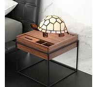 's Night Light,Tortoise/Turtle Lamp Bedside Table Lamp, Stained Glass Accent Desk Lamp, Gifts,E27,White