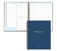 S&O Agenda giornaliera senza data per l'organizzazione - Pianificatore a spirale con programma orario - Pianificatore giornaliero delle cose da fare - Diario di lavoro - 200 pagine, 9" x 10.75"