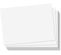 S&O, cartoncini di carta da 300 g/m², 12,7 x 17,8 cm (entrambi i lati vuoti) per fogli di appunti artistici o messaggi per posta, buste di auguri bianche vuote, set di lettere stampabili con indice,