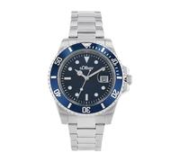 s.Oliver 2036547 - Orologio da polso analogico al quarzo, con cinturino in acciaio inox, impermeabile, 5 bar, in confezione regalo, Blu, Bracciale