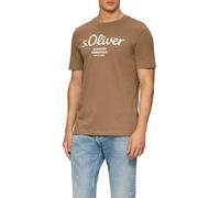 s.Oliver 2139909 Maglietta con Logo, Sabbia, M Uomo