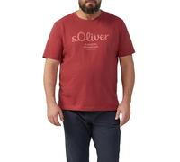 s.Oliver 2139910 T-Shirt con Logo, Amapola, 3XL Uomo