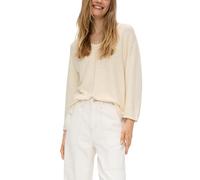 s.Oliver 2146547 Pullover in Misto Lino, Maniche a 3/4, 8105, 48 Donna