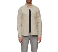s.Oliver 2148591 Camicia a Maniche Lunghe, Slim Fit, 80 g1 Marrone, XL Uomo