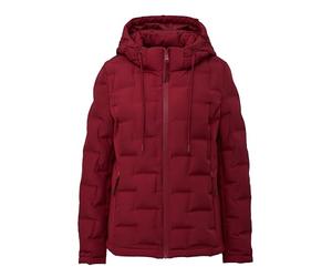 s.Oliver 2150978 Giacca Ibrida con Cappuccio, 3874 Rosso, 42 Donna