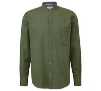 s.Oliver 2156740 Camicia a Maniche Lunghe con Colletto Alto, 77k2 Verde, 3XL Uomo
