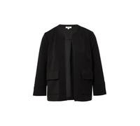 s.Oliver 2164184 Sweat Blazer Maniche a 3/4, Nero, 52 Donna