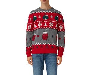 s.Oliver 2172256 Maglione Natalizio con Motivi Snoopy, 97A4, 3XL Uomo