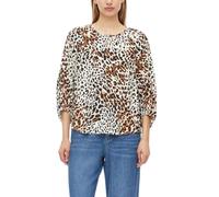 s.Oliver 2181020 - Camicia da Donna con Maniche a 3/4, Bianco, 44