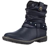 s.Oliver 45402, Stivali Classici Imbottiti a Gamba Corta Ragazza, Blu (Blu (Navy 805)), 35