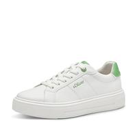 s.Oliver 5-23635-42, Scarpe da Ginnastica Donna, Bianco Verde, 41 EU