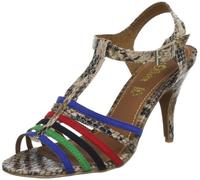s.Oliver 5-5-28316-30, Scarpe col Tacco con Cinturino a T Donna, Marrone (Braun (Multicolour 990), 36