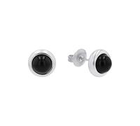s.Oliver Bijoux pour tous 2040607 - Orecchini da donna in acciaio inox con agata, 9 mm, in confezione regalo