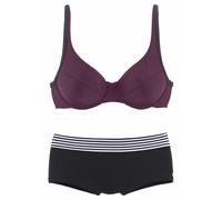 s.Oliver Bikini lilla / nero / bianco Donna - Abbigliamento - Moda mare - Bikini - Completi bikini - Coppe grandi s.Oliver XXXL