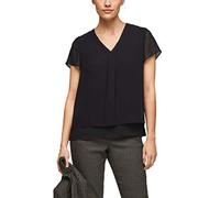 s.Oliver BLACK LABEL 150.11.899.10.100.2059451 Camicia da Donna, Nero (9999), 36