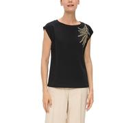 s.Oliver BLACK LABEL 2147434 T-Shirt, Black 99l1, 42 Donna