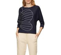 s.Oliver BLACK LABEL 2150019 Maglione Maniche a 3/4, 59 x 2 Blu, 42 Donna