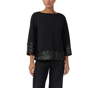s.Oliver BLACK LABEL 2175433 Blusa Tunica con Paillettes, 9999, 52 Donna